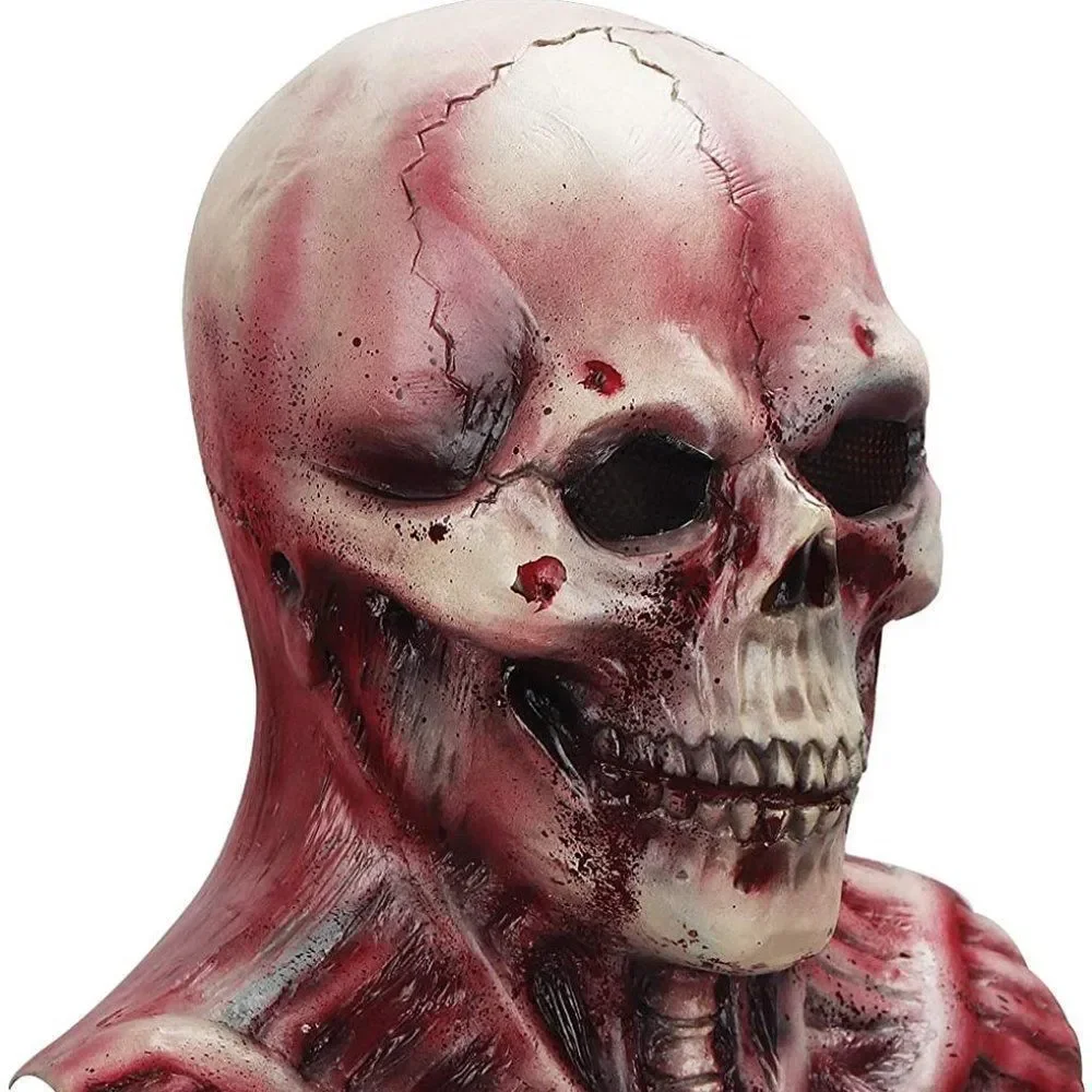Scary Mask Cosplay++Zombie Costume Skull Head, A